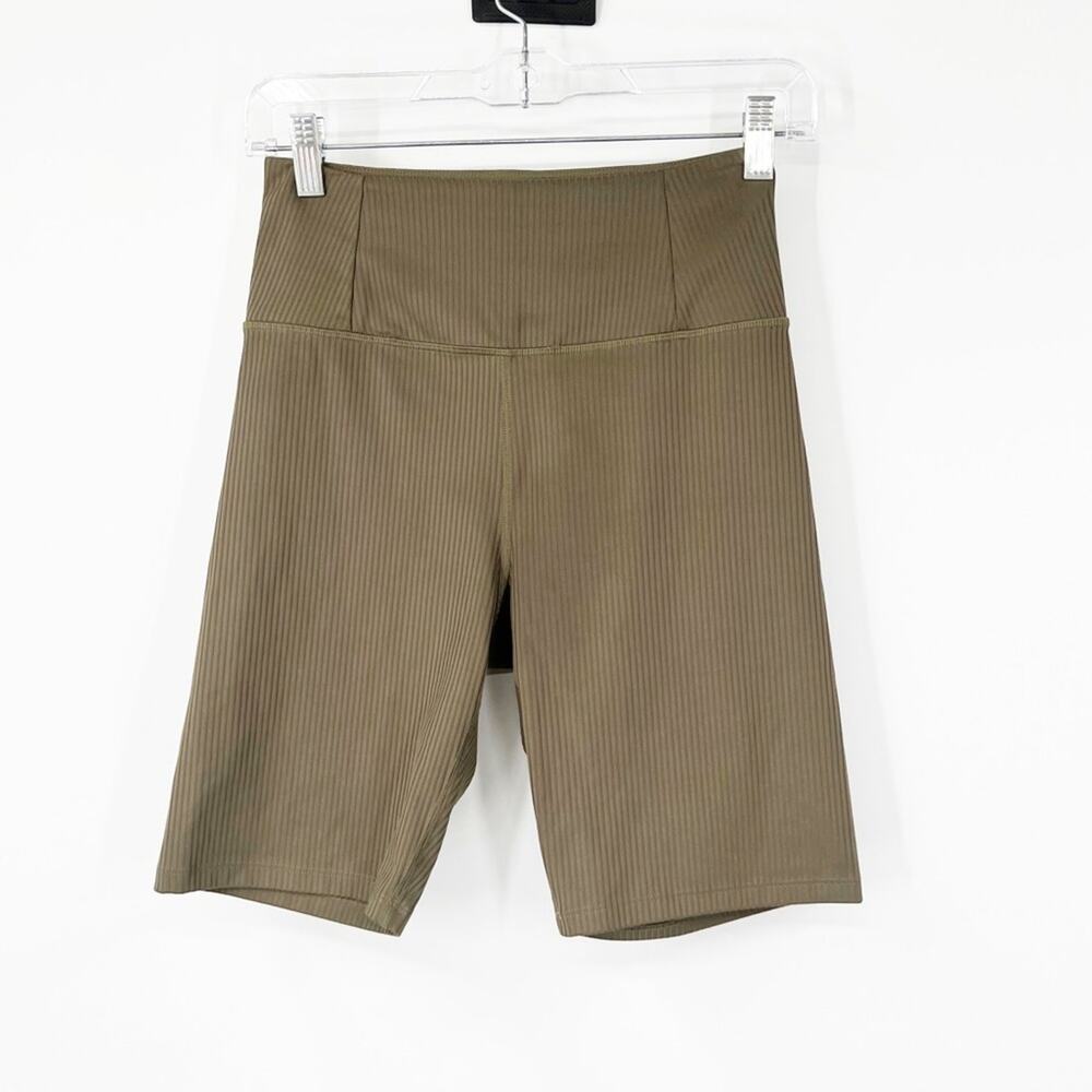 Girlfriend Collective High Rise Ribbed Biker Shorts